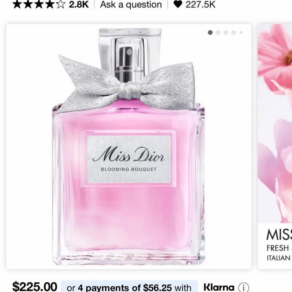 Dior Miss Dior Blooming Bouquet with Pink and Silver Accents